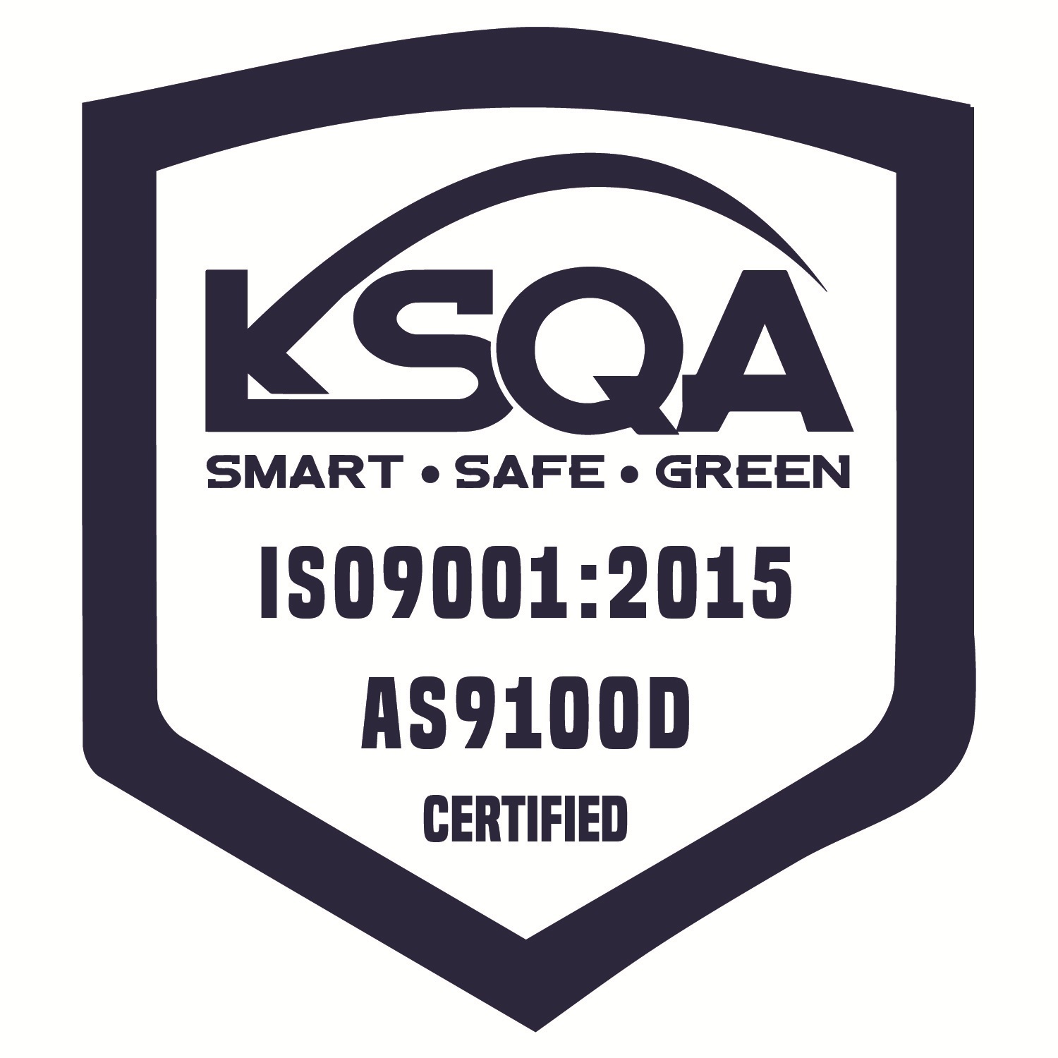 KSQA ISO 9001:2015 AS9100D Certified